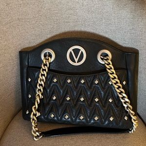 Black and Gold Valentino Purse ( Used )